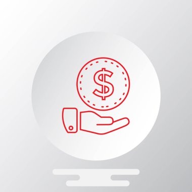 Elindeki dolar işareti