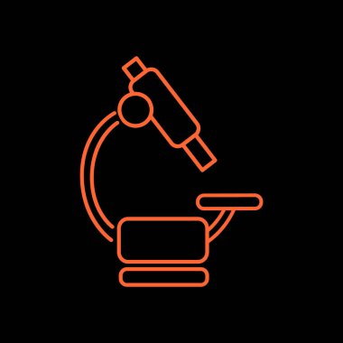 Mikroskop Düz Simgesi 