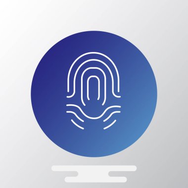 parmak izi basit simgesi