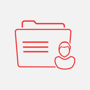 klasör logo illüstrasyon