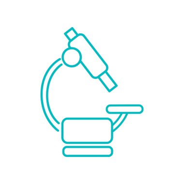 Mikroskop Düz Simgesi 