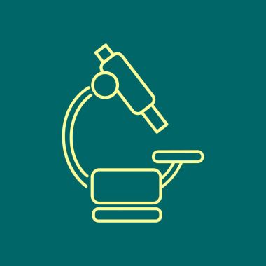 Mikroskop Düz Simgesi 