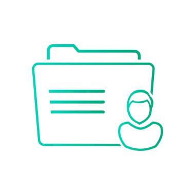 klasör logo illüstrasyon