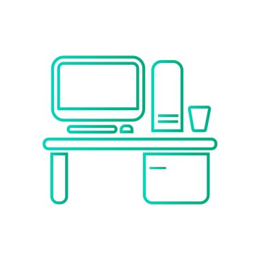 Çalışma alanı ile bilgisayar kutsal kişilerin resmi