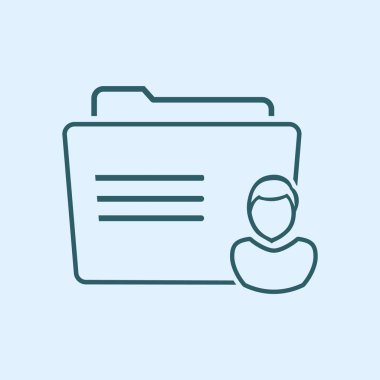 klasör logo illüstrasyon