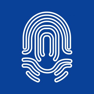 parmak izi basit simgesi