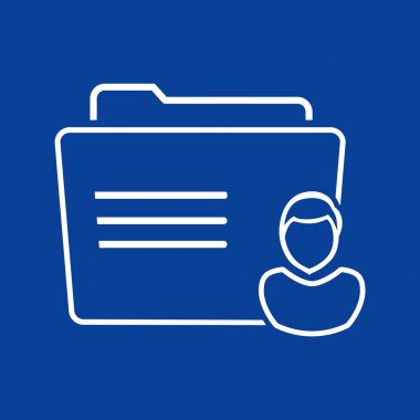 klasör logo illüstrasyon