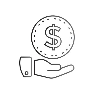 Elindeki dolar işareti