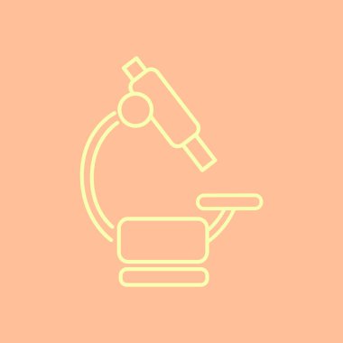 Mikroskop Düz Simgesi 