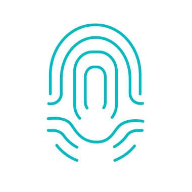 parmak izi basit simgesi