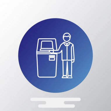 Self-Servis terminal simgesi