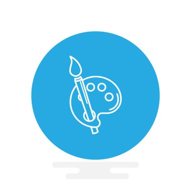   Fırça ve paleti simgesi