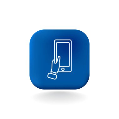 El ele tutuşan akıllı telefon simgesi