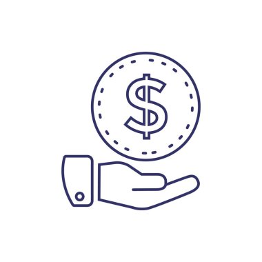 Elindeki dolar işareti