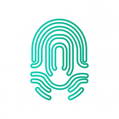 parmak izi basit simgesi