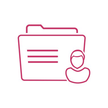 klasör logo illüstrasyon