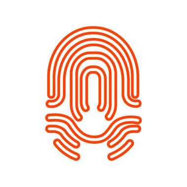 parmak izi basit simgesi