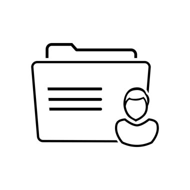 klasör logo illüstrasyon