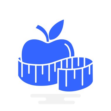 elma ve şerit metre