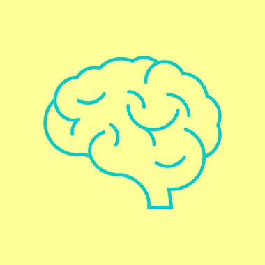 beyin simgesi, illüstrasyon 