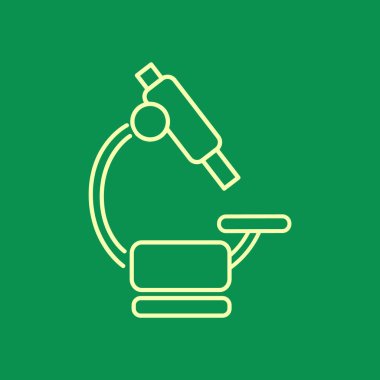 Mikroskop Düz Simgesi 