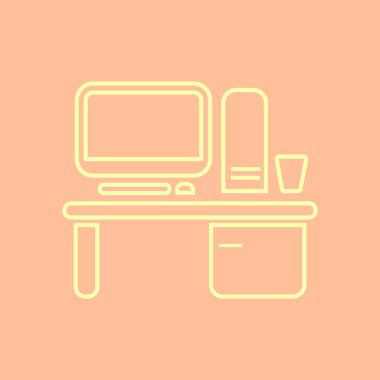 Çalışma alanı ile bilgisayar kutsal kişilerin resmi