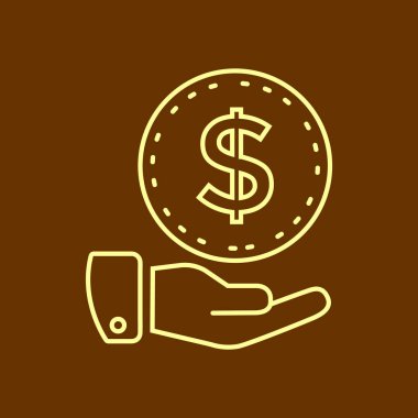 Elindeki dolar işareti