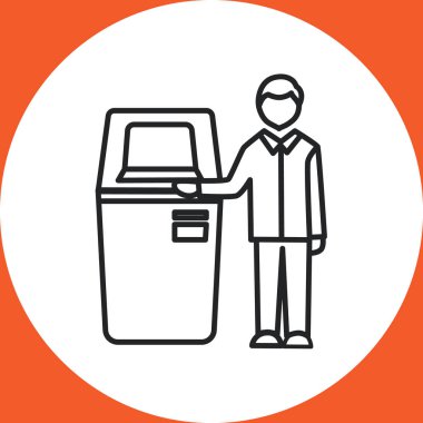 Self-Servis terminal simgesi