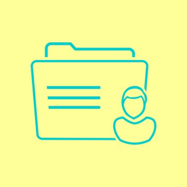 klasör logo illüstrasyon