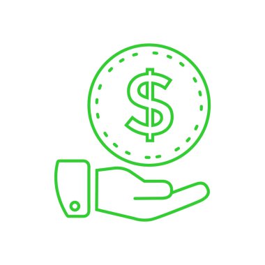 Elindeki dolar işareti