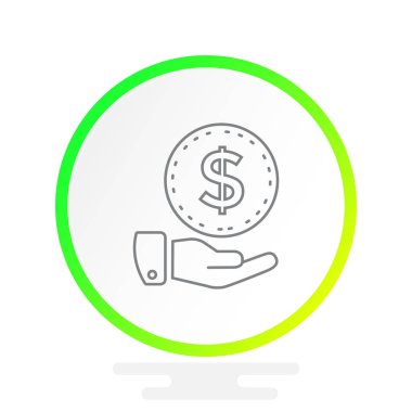 Elindeki dolar işareti