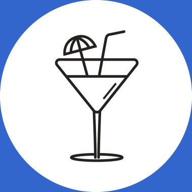 alkol kokteyl simgesi