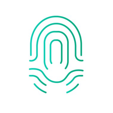 parmak izi basit simgesi