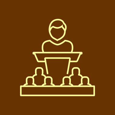 hoparlör satırı simgesi