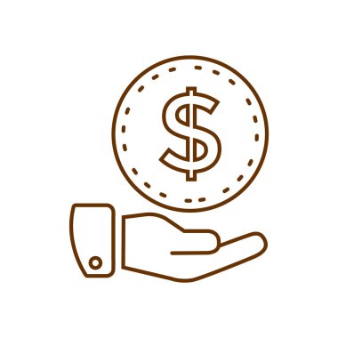 Elindeki dolar işareti