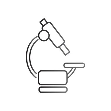 Mikroskop Düz Simgesi 