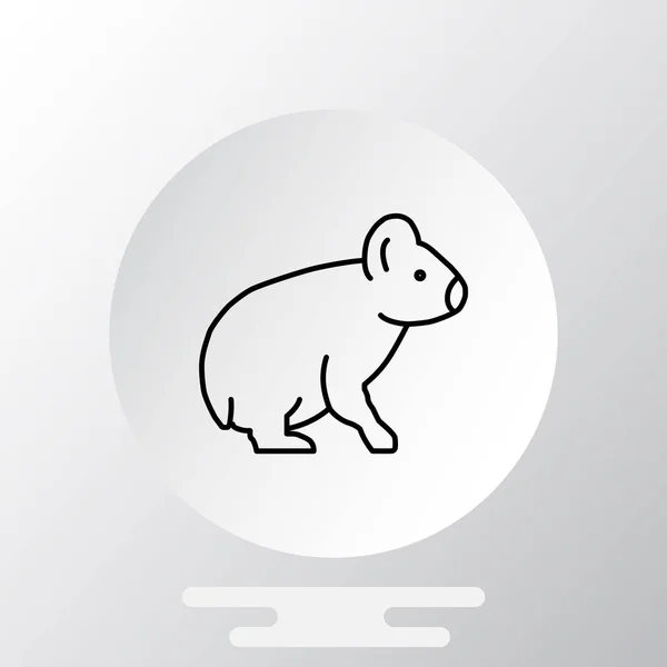 Icono animal simple — Vector de stock