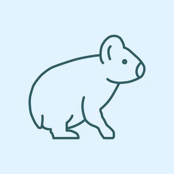 Icono animal simple — Archivo Imágenes Vectoriales