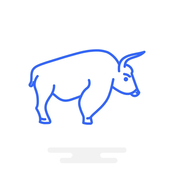 Bull spindelväv ikonen — Stock vektor