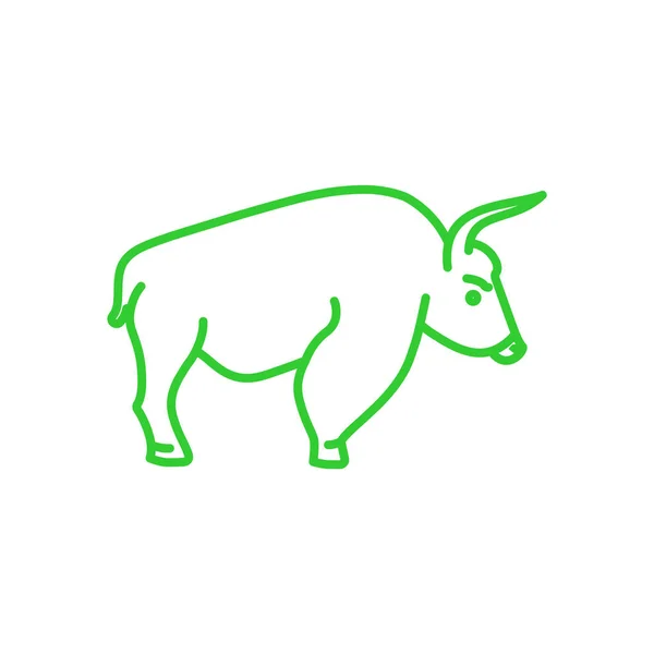 Bull spindelväv ikonen — Stock vektor