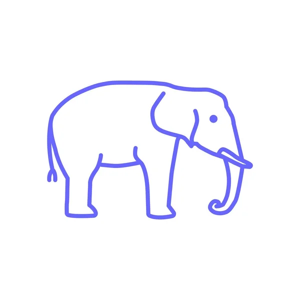 Elephant web icon — Stock Vector