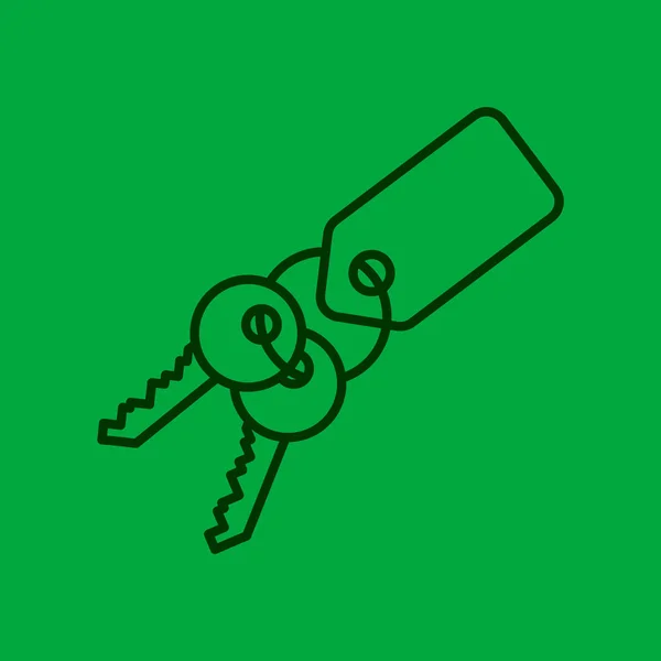 Minimální ikona klíče — Stockový vektor