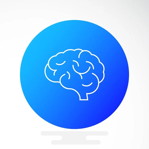 Icono del cerebro, ilustración — Vector de stock