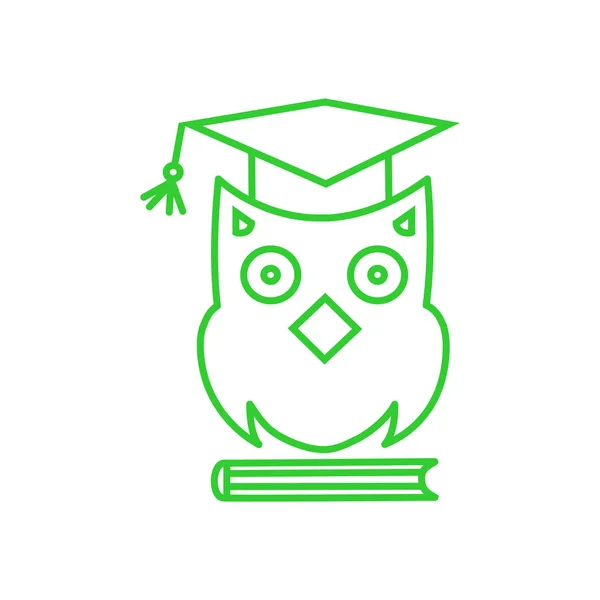 Icône simple hibou — Image vectorielle