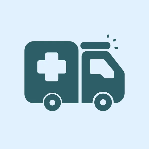 Ambulans auto-ikonen — Stock vektor