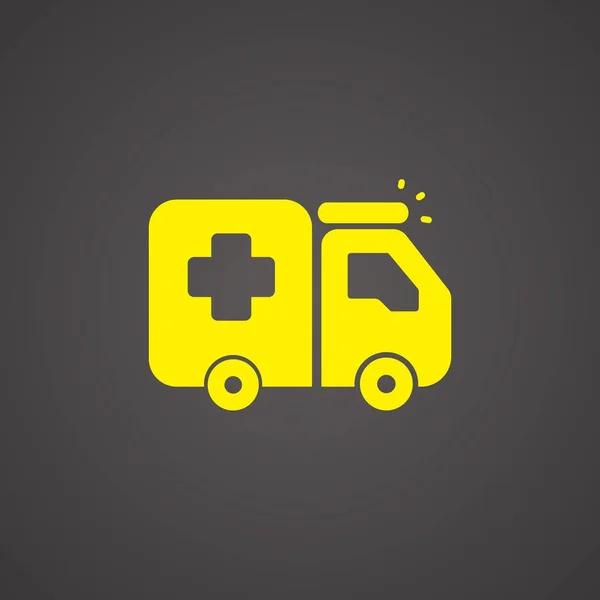 Ambulance auto pictogram — Stockvector