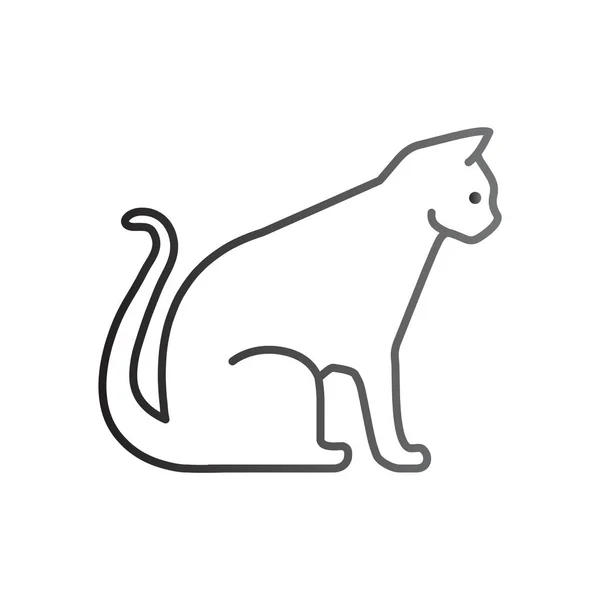 Icono web Cat — Vector de stock