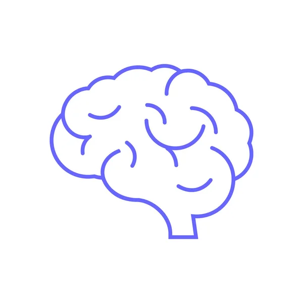 Icono del cerebro, ilustración — Vector de stock