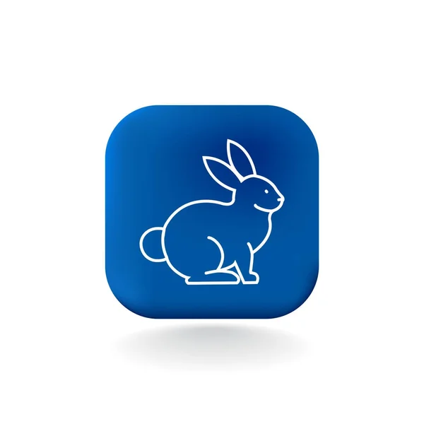 Иконка Rabbit web — стоковый вектор