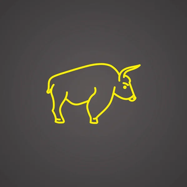 Ícone da web touro —  Vetores de Stock
